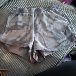 PLAYBOY Tie-Dye Gray Women's Athletic Shorts